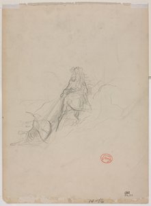 Skizze einer Jagdszene von Gustave Dore