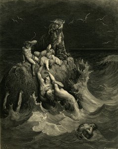 Die Sintflut Frontispiz zur illustrierten Ausgabe der Bibel, 1866 von Gustave Dore