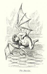 Der kleine Teufel (Gravur) von Gustave Dore