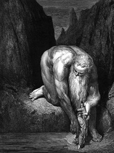 Die Göttliche Komödie, von Dante: Der Riese Antäus