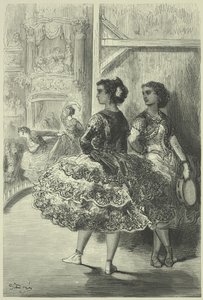 Der Fandango im Theater San Fernando, Sevilla von Gustave Dore
