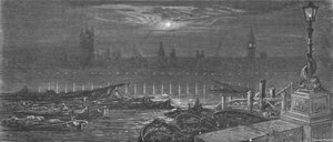 Die Häuser des Parlaments bei Nacht, 1872