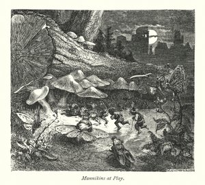 Das Schloss der Männchen (Gravur) von Gustave Dore