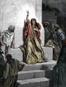 Die Prophetin Deborah, Gravur aus der 