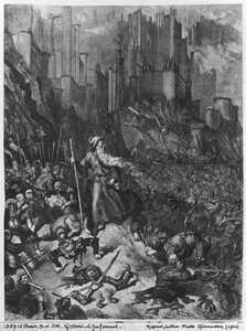 Der ewige Jude, graviert von Felix Jean Gauchard von Gustave Dore
