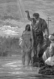 Die Taufe Christi von Gustave Dore
