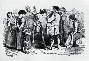 Die Einweihung von Don Quixote, illustriert von Gustave Doré