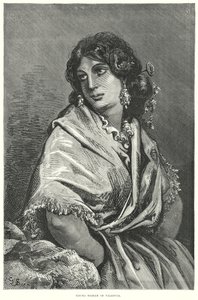 Junge Frau aus Valencia von Gustave Dore