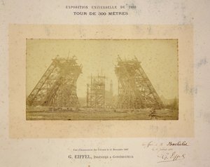 Bau des Eiffelturms