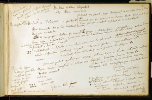 Folio 41 des Arbeitsbuchs Nr. 19 Manuskriptseite von Gustave Flauberts Entwürfen. Pläne für Bouvard und Pécuchet. BHVP. von Gustave Flaubert