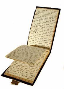 Reisebuch von Gustave Flaubert (1821-1880), französischer Schriftsteller, historische Bibliothek von Gustave Flaubert
