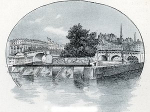 Ansicht der Schleuse der Monnaie, vor dem Hotel des Monnaie in Paris