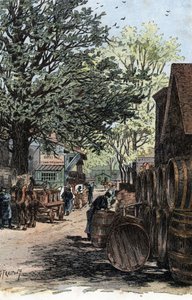 Ansicht des neuen Lagers in der Rue Laroche, Bercy, Paris