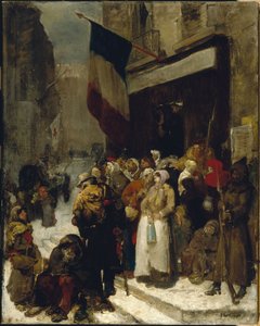 Kommunale Kantine, Saint-Martin, während der Belagerung von Paris, ca. 1871