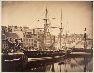 La Reine Hortense - Yacht des Kaisers, Havre von Gustave Le Gray