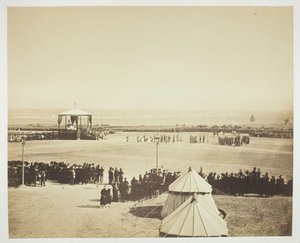 Messe, Camp de Châlons, 1857 von Gustave Le Gray