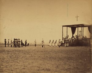 [Militärmesse im Camp de Chalons in Anwesenheit des Kaisers]