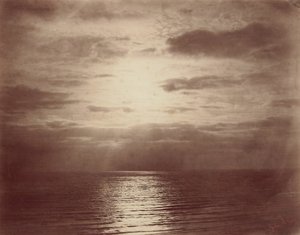 Sonnenwirkung in den Wolken-Ozean, 1856-57 von Gustave Le Gray