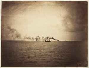 Das Schlepperboot, 1856-57 von Gustave Le Gray