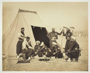 Unbetitelte Zouaven, 1857 von Gustave Le Gray
