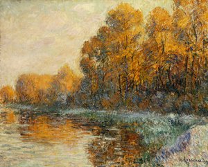 Am Flussufer im Herbst von Gustave Loiseau