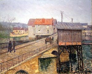 Die Brücke bei Moret von Gustave Loiseau