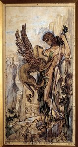 Ödipus und die Sphinx von Gustave Moreau