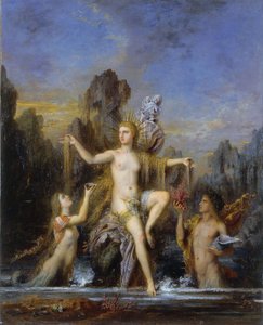 Venus, die aus dem Meer steigt