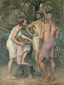 Rückkehr von den Feldern (Triptychon, Seitenflügel)