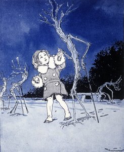 Illustration für „La storia di Peter Pan“, Märchen von James Matthew Barrie (JM oder J. M. Barrie) von Gustavo Gustavino Rosso