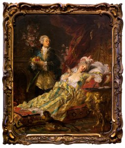 Ludwig XV. (1710-1774) und Madame Du Barry (Jeanne Becu, genannt de Cantigny oder de Vaubernier)