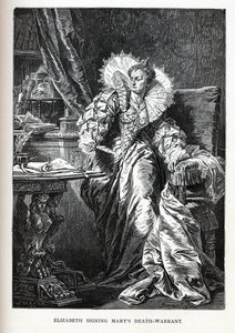Elizabeth unterzeichnet Marys Todesurteil