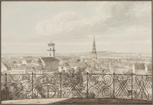 Aussicht vom Rundetårn über Kopenhagen bis zum Schloss Frederiksberg
