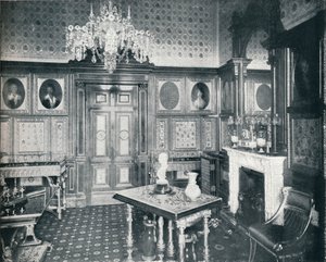 Das private Audienzzimmer der Königin im Windsor Castle, um 1899 von HN King