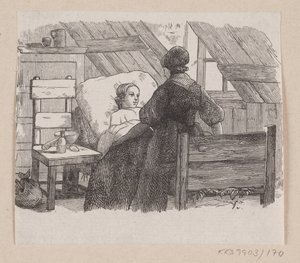 Illustration zu "Fünf aus einer Erbsenschote" in H.C. Andersen, "Märchen und Geschichten", Band 2 von H.P. Hansen
