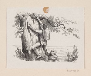 Illustration zu "Das Feuerzeug" in H.C. Andersen, "Märchen und Geschichten", Band 1 von H.P. Hansen