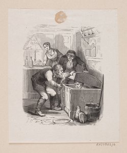 Illustration zu "Lille Claus og store Claus" in H.C. Andersen, "Eventyr og Historier", Band 1