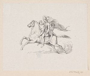 Illustration zu "Ole Lukøje" in H.C. Andersen, "Märchen und Geschichten", Band 1 von H.P. Hansen