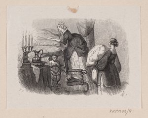 Illustration zu "Die Prinzessin auf der Erbse" in H.C. Andersen, "Märchen und Geschichten", Band 1