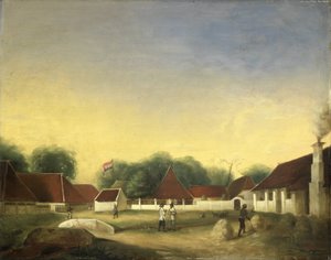 Eine Zuckerfabrik (?) auf Java von H.Th. Hesselaar