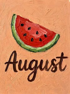 Saftige Augustwassermelone