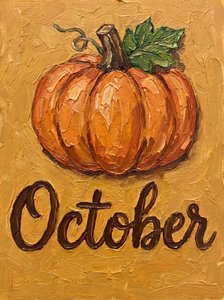 Oktober Herbstkürbis