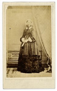Carte-de-visite von Florence Nightingale, um 1858