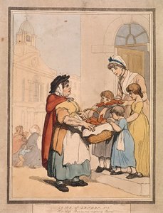 Hot cross Bunns two a penny Bunns, Platte VIII von Cries of London, 1799 von H Merke