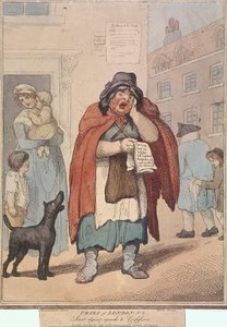 Letzte Sterbensrede und Beichte, Platte III von Cries of London, 1799 von H Merke