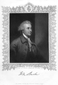 Edmund Burke, irischer Staatsmann, Autor, Redner, politischer Theoretiker und Philosoph, 19. Jahrhundert von H. Robinson