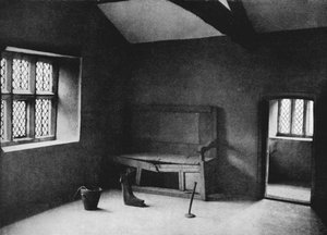 Innenraum von Robins Hoods Zimmer, um 1910, 1912