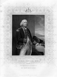 Richard Howe 1726-1799, 1. Earl Howe, englischer Admiral, 19. Jahrhundert