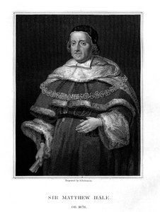 Sir Matthew Hale, Lord Chief Justice von England von H. Robinson