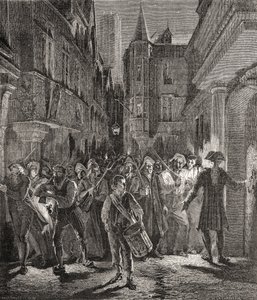 Paris bewacht vom Volk, graviert von Pannemaker-Ligny